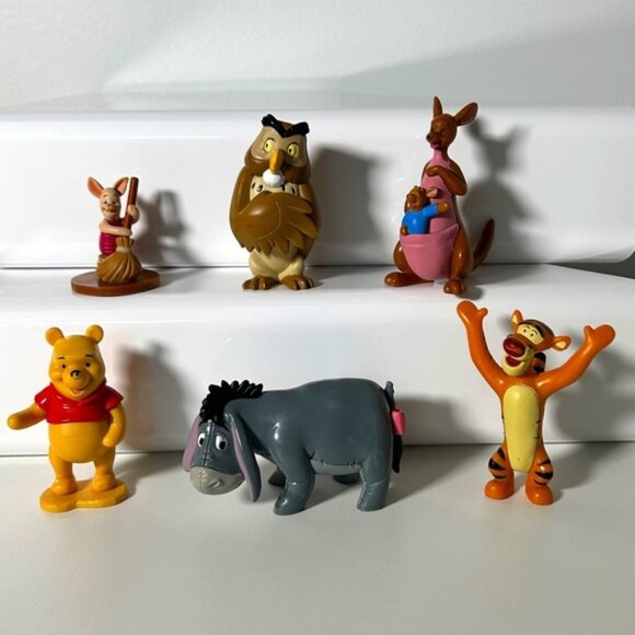 Winnie the Pooh And Friends PVC Set of 6 Collection Cake Toppers - Picture 1 of 15